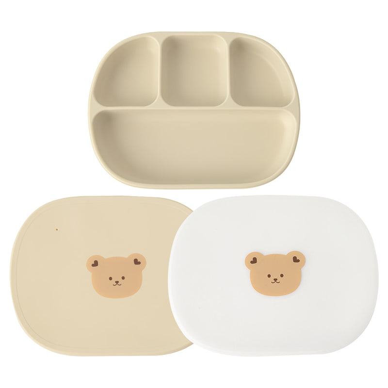 Dottodot Silicone Plate Set (Bear)