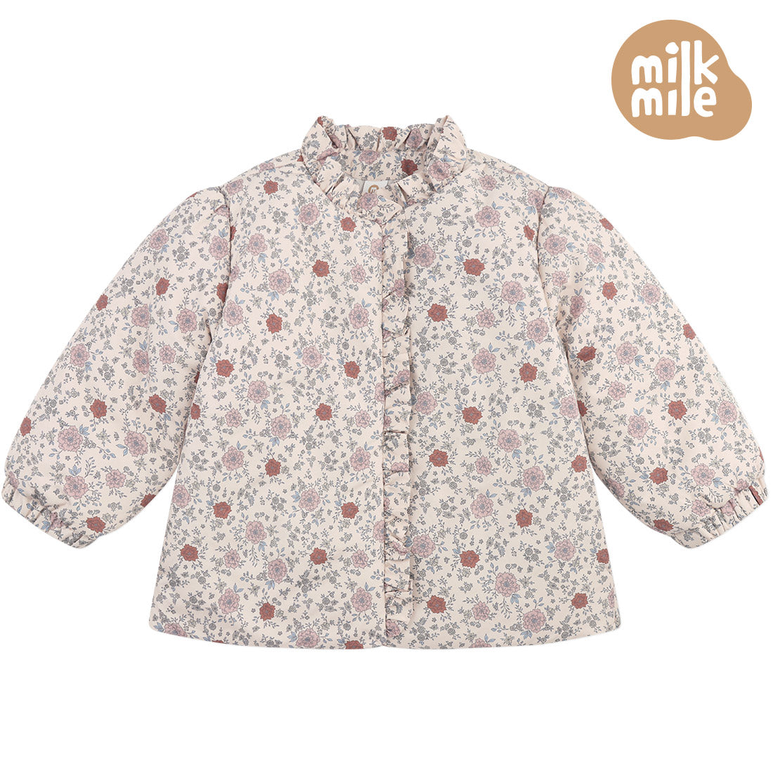 [Milk Mile] Rose de Flower Frill Jumper