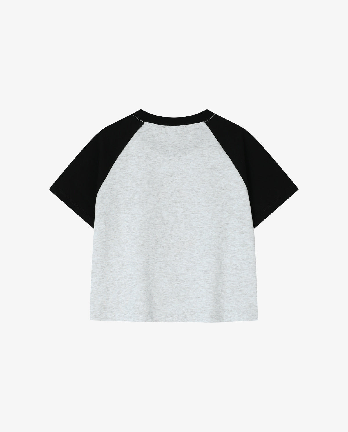 Single raglan t-shirt in melange gray