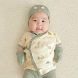 Newborn custom maternity top + bandless leggings top and bottom 3-piece gift set