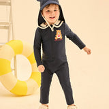 [Care Bear] Tender Heart Bear Sailor Rash Guard Swimsuit (Flap Cap Set)