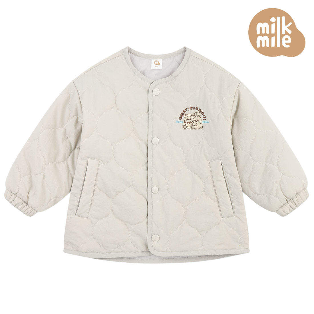 [Milk Mile] Cotton Candy Rustling Smiley Jumper