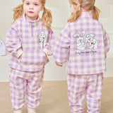 Friendly Norak check top and bottom suit