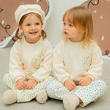 [Pimpoyo] Maru Girls' Pocket Two-Piece Set (2 Colors)