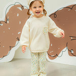 [Pimpoyo] Maru Girls' Pocket Two-Piece Set (2 Colors)