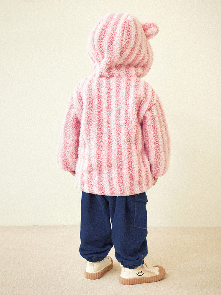 Soft Polar Bear Boa Hood Jumper