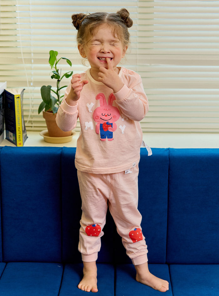 Berry Bunny jacquard (24SS) indoor wear set