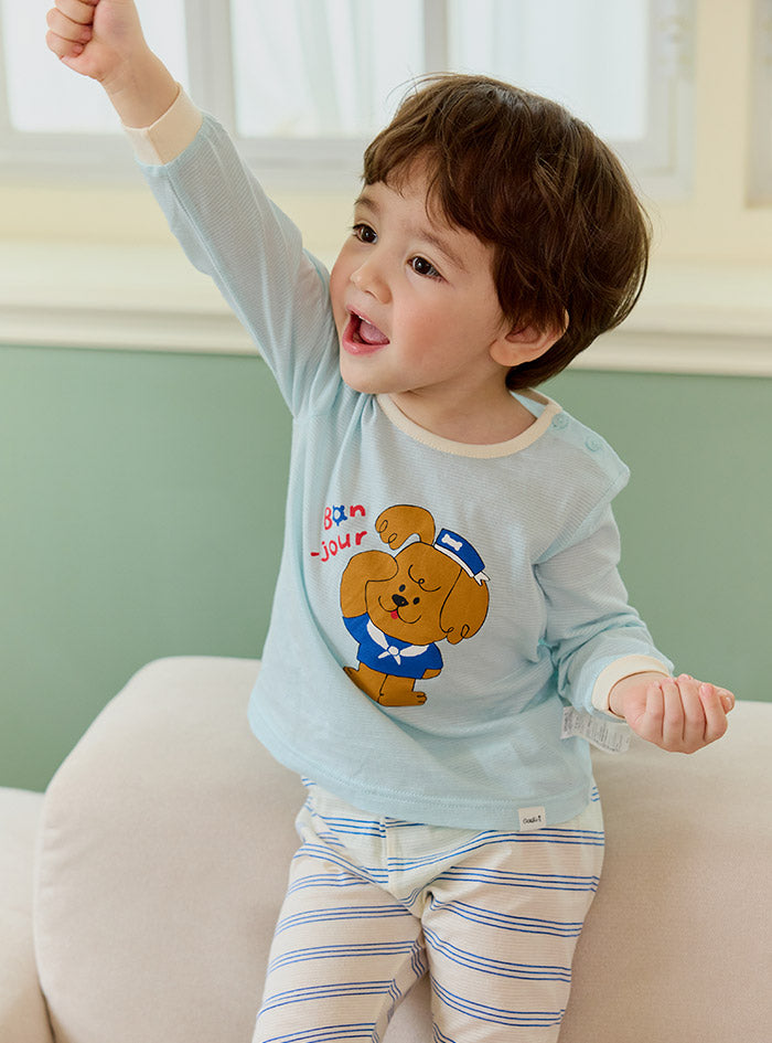 Sailor dog jacquard (24SS) indoor wear set