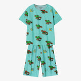 Crepe all-over loungewear sky blue