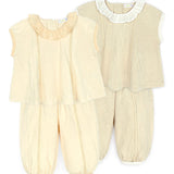 [Pimpollo] Cute lace top and bottom set