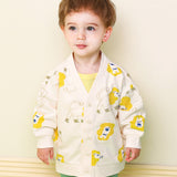 可愛獅子紐扣開襟衫