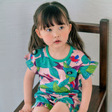 Magenta water gun saepril short-sleeved top set