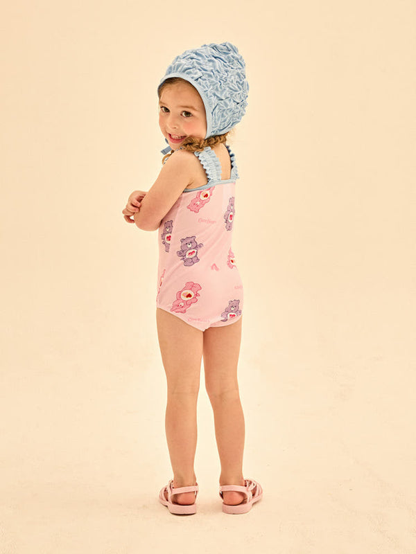 [Care Bear] Lovely Care Bears One-piece swim suit (swimming hat set)