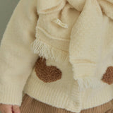 Lunlun Boucle Knit Cardigan_Cream