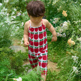 [June 26 ~ Sequential Shipping][Pre-order] Apple Sleeveless Long Pants Pleated Top & Bottom Set