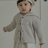 Kevin Hooded Jumper_Light Beige