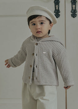 Kevin Hooded Jumper_Light Beige