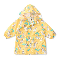 HAS KIDS POLY RAINCOAT YELLOW ZEBRA