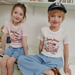 Apple Smile Bonjour T-shirt Pink