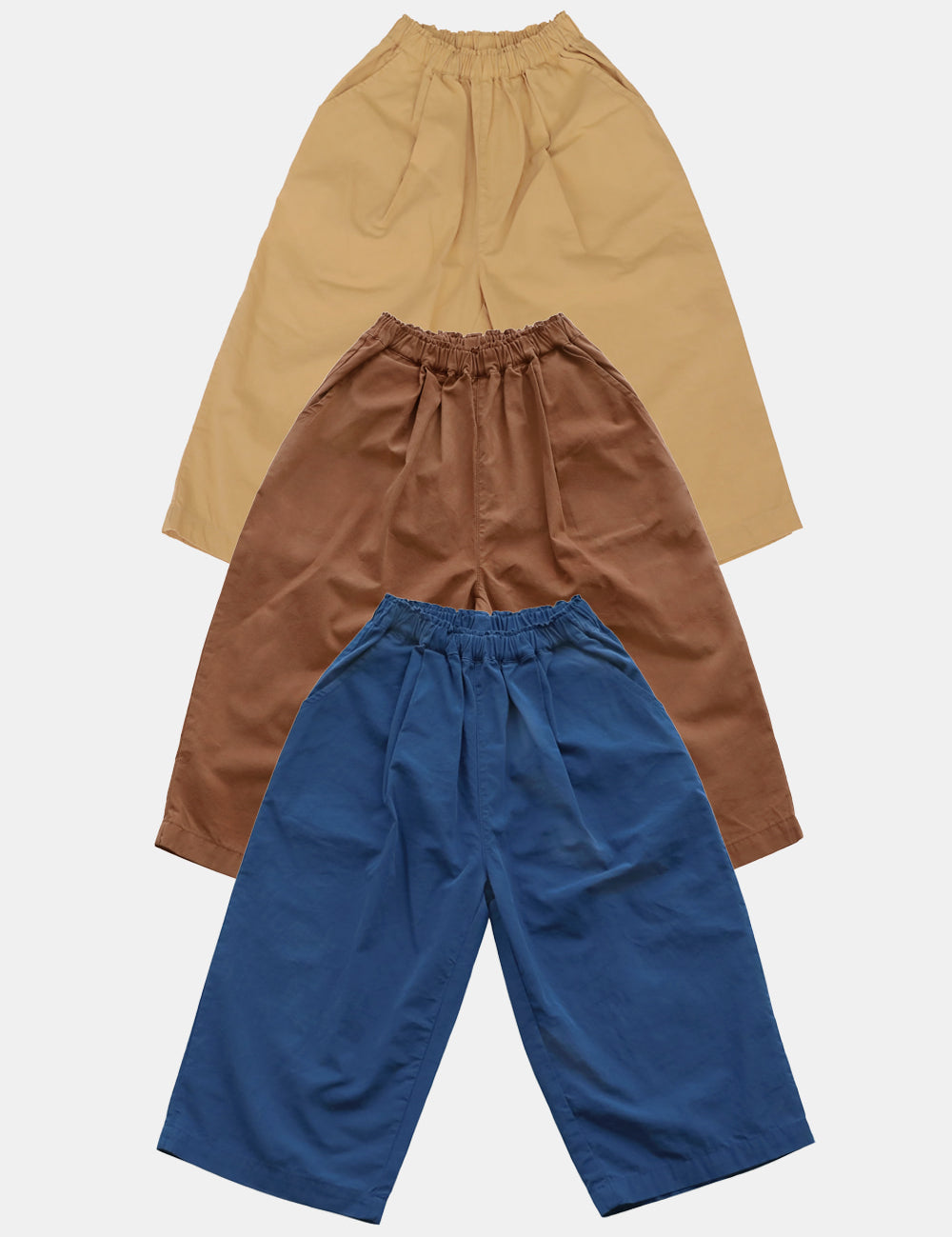Cotton wide pants