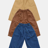 Cotton wide pants