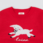 Petit Jardin Knit Set Red_FA045