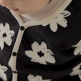 Little Tini｜馬克筆花卉背心-黑