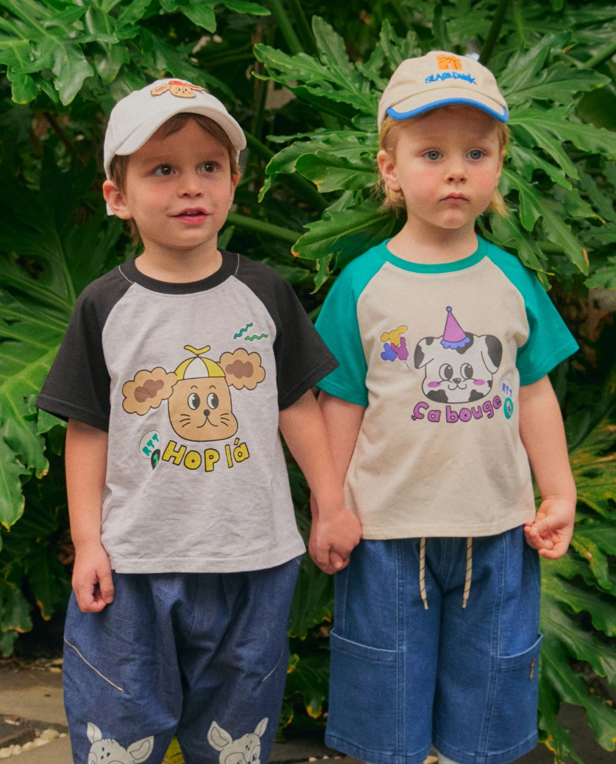Single raglan t-shirt in melange gray