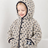 [Milk Mile] Shine Bear Good Luck Heart Fluffy Tumble Hooded Jumper