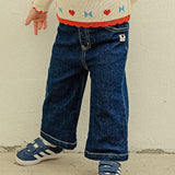 [Pimpollo] Forming lace denim pants