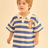 [Care Bear] Tender Heart Bear Stripe Collar T-Shirt