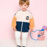 Color blocking love bear Jumper