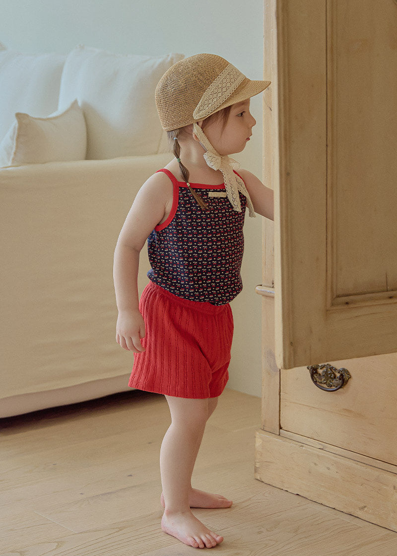 Popin Sleeveless T-shirt_Navy