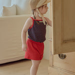 Popin Sleeveless T-shirt_Navy