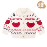 [Milk Mile] Milk Bear Cowichan Sweater Cardigan