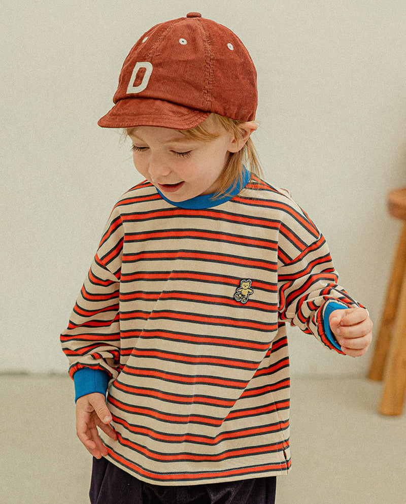 Autumn stripe t-shirt (3 color)