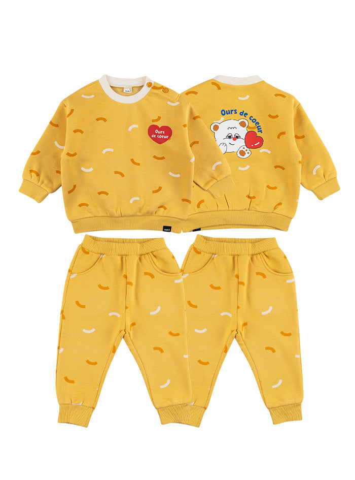 Bear HeartTop and Bottom Set (23FW)