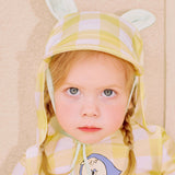 Piau Zip up rash guard swimsuit (flap cap set)