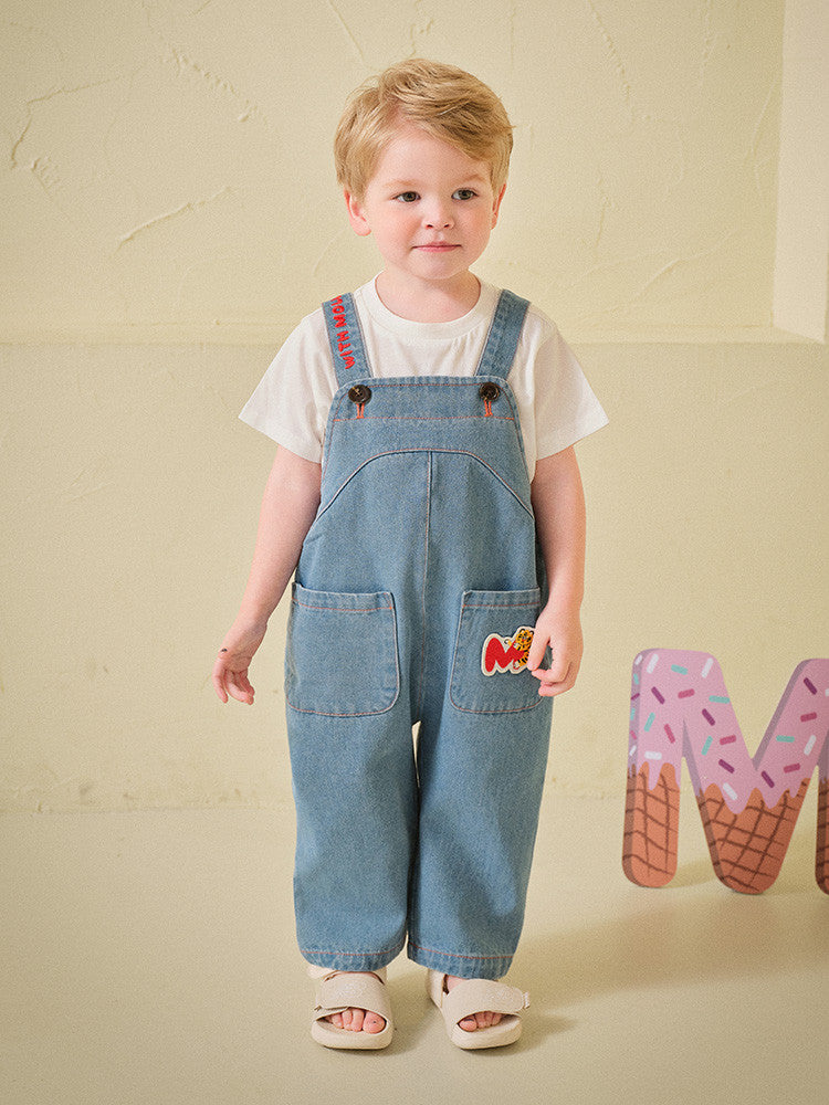 Tiger blue overall pants