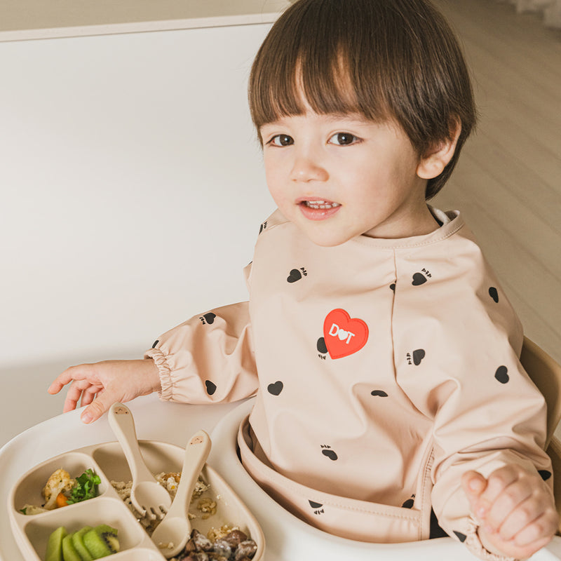 [New] Dottodot Heart Waterproof  Self Gown Bib