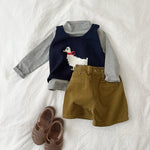 Mini Robe 26 Autumn Corduroy Half-length Pants 10-48 Months Namdaemun Children's Clothing Toddler