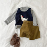 Mini Robe 26 Autumn Corduroy Half-length Pants 10-48 Months Namdaemun Children's Clothing Toddler