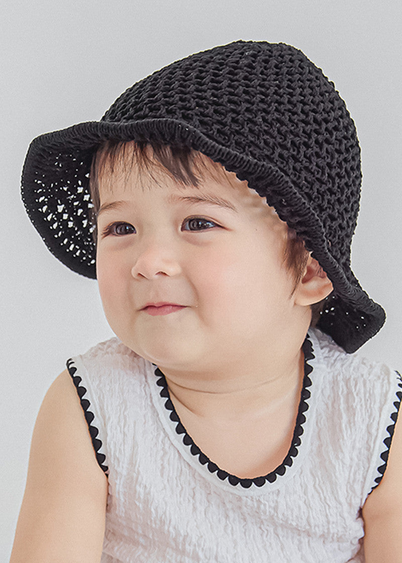 Airy Net Bucket Hat_Black