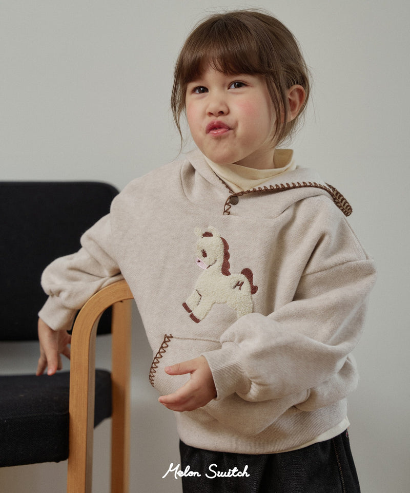 Pony fleece hoodie
