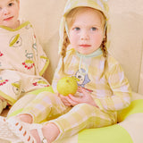 Piau Zip up rash guard swimsuit (flap cap set)