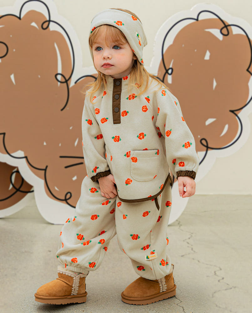 [Pimpoyo] Coco Toddler Kids Fleece Anorak Two-Piece Set