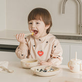 [New] Dottodot Heart Waterproof  Self direct food Bib (long)