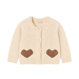 Lunlun Boucle Knit Cardigan_Cream