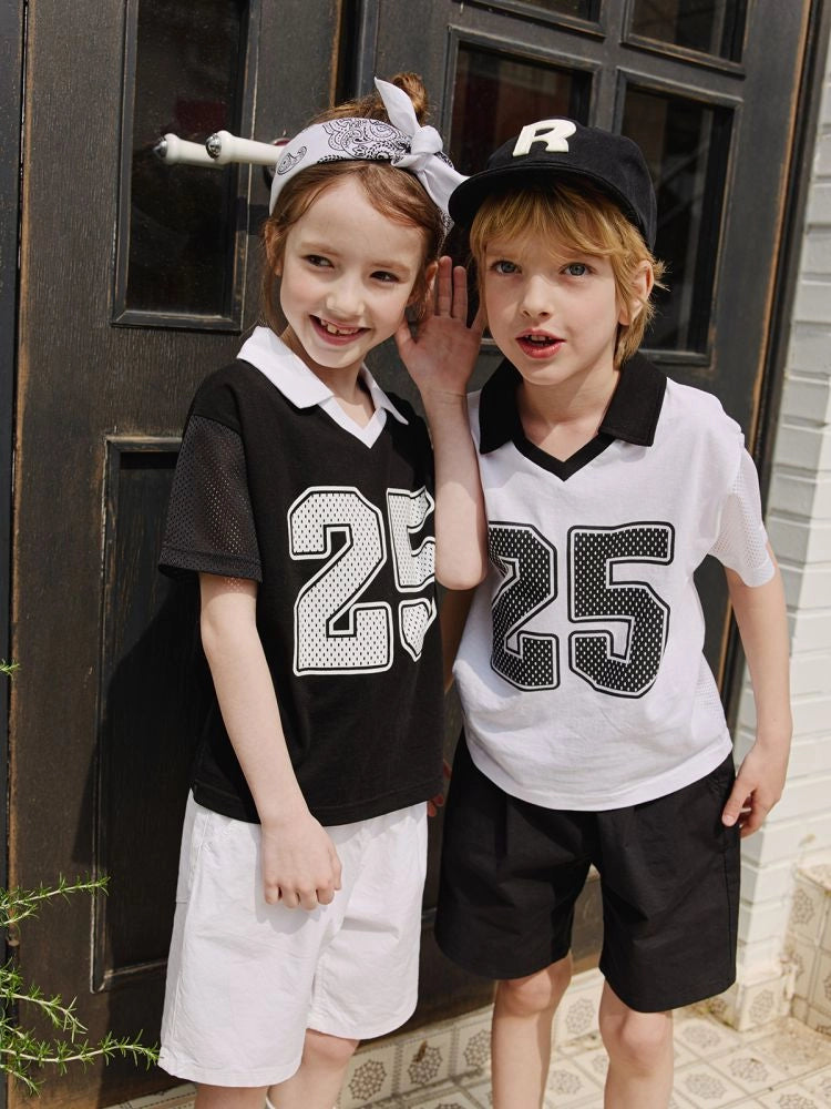 Apple Smile 25 Collared T-shirt Black