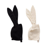 MEWMEW RABBIT HAT BLACK, CREAM